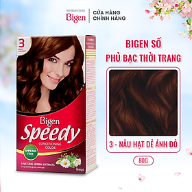 Thuốc nhuộm dưỡng tóc phủ bạc thảo dược Bigen Speedy Thương hiệu Nhật Bản 80ml dạng kem - BSCC