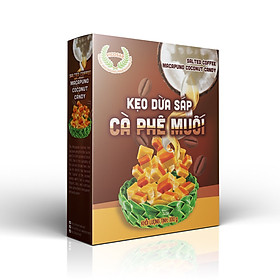 Kẹo Dừa Sáp Vị Cà Phê Muối Hộp 100g - Vicosap