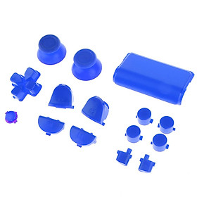 Full Buttons for PS4 Controller, Thumbsticks Analog Grip + ABXY + D-pad + L1 R1 L2 R2 Buttons for Playstation 4 DualShock 4 PS4 Controller - Blue