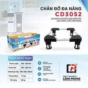  Chân Đỡ Máy Giặt Tủ Lạnh Cảnh Phong CD3052 - Chân Inox 30-52cm, Hàng chính hãng 