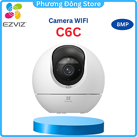 Mua Camera Wifi Ezviz C6C 8M - 4K Siêu Rõ Nét  Quay Quét 360 độ   Đàm thoại 2 chiều  Có màu ban đêm  Phát hiện người AI - hàng chính hãng