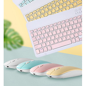 Mua Combo Bộ Bàn Phím Và Chuột Bluetooth Không Dây Mini Hỗ Trợ Android Và IOS