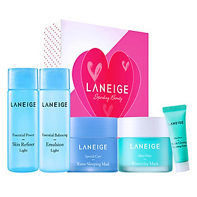 Bộ 5 Sản Phẩm Chăm Sóc Chuyên Sâu Da Dầu Và Hỗn Hợp Nhờn Laneige Mini Pore Care Trial Kit