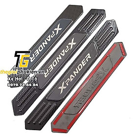 Bộ Ốp bậc cửa, Nẹp bước chân Mitsubishi Xpander vân Carbon