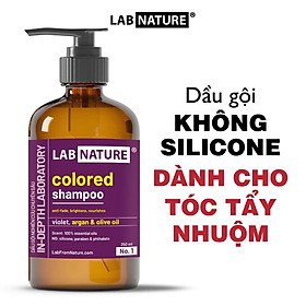 Dầu gội tím LAB NATURE Không Silicone, giúp Khử Vàng và Giữ Màu Nhuộm - 250ml
