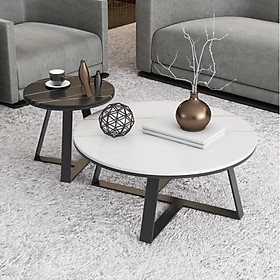 Mua Bàn sofa đôi    mặt đá nhân tạo có vân mây