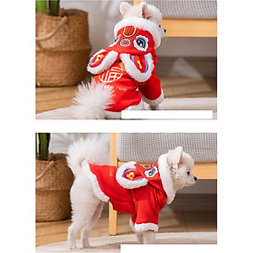 Bộ trang phục múa lân đáng yêu dành cho thú cưng , Lân Đầu Rời