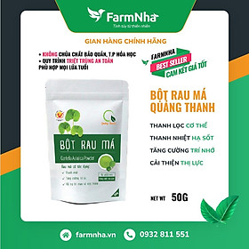 Bột Rau Má Tươi Sấy Lạnh Quảng Thanh 100% Organic Hàng Chính Hãng Giải