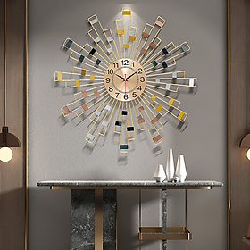 Mua Đồng hồ treo tường Decor trang trí sang trọng hiện đại - Đồng hồ phù diêu 60cm cao cấp tiện lợi đa năng DH-128