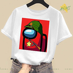 ÁO THUN UNISEX IN HÌNH GAME AMONG US PLAY TEAM IMPOSTOR TAY NGẮN TAY LỠ SIÊU HOT