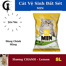 MIN [Chính Hãng]- Cát vệ sinh cho mèo 8L - Siêu Vón, Siêu Thấm Hút