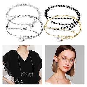 4pcs Beads Eyeglasses Chains Holder Elegant String Necklace Chain 4 Styles