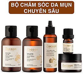 Combo chăm sóc da mụn chuyên sâu Cocoon :