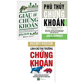 Combo Bộ 3 Cuốn Sách Kiếm Tiền Nhanh Chóng Từ Sàn Chứng Khoán: Giàu Từ Chứng Khoán + Phù Thủy Sàn Chứng Khoán (Thế Hệ Mới) + Làm Chủ Thị Trường Chứng Khoán (Tặng Kèm Bookmark Happy Life)