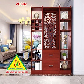 KỆ VÁCH NGĂN PHÒNG KHÁCH , NHÀ BẾP ( 1 VÁCH 2 KỆ) VGB02