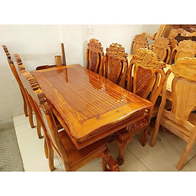 BỘ BÀN ĂN TRÀM BÔNG VÀNG ,BỘ BÀN ĂN VUÔNG GỖ 8 GHẾ VÀ 6 GHẾ