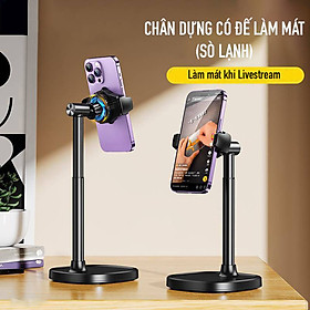 Mua Chân livestream điện thoại Zaki có đế làm mát với sò lạnh - Hàng Chính Hãng