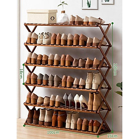 Mua Kệ để chậu hoa cây cảnh kệ để giày dép đa năng gỗ tre gấp gọn