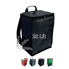 Balo Giữ Nhiệt 28 lít Đa Năng KhoNCC Hàng Chính Hãng - Chuyên Dùng Cho Các Shipper Giao Hàng Đồ Ăn Giữ Được Nhiệt Độ Lâu - KKT-7168-BLGHD (Nhiều màu)