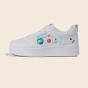 Giày Sneaker Nữ Đế Bằng Màu Trắng Da Mềm Êm Thích Hợp Đi Học Đi Làm Đi Chơi Mới Nhất giayBOM GB Classics B1717