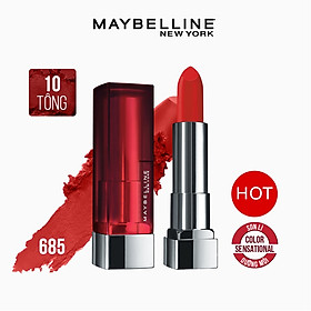 Son Lì Mịn Môi Không Khô Môi Maybelline New York Color Sensational The Creamy Mattes Lipstick 3.9g