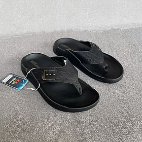 Dép xỏ ngón nam da bò 2 màu nâu đen XN115 đế nhẹ thoáng khí