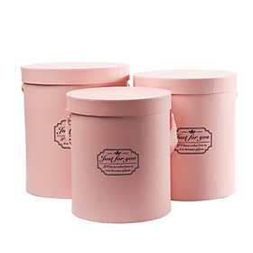 Giấy gói hoa và gói quà tặng HỘP HOA FLOWER BOX TRÒN JUST FOR YOU