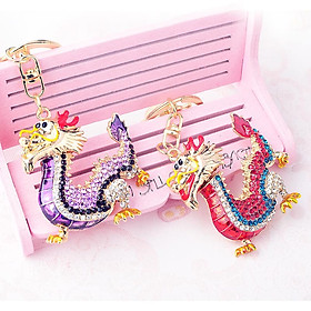 Combo 02 móc khóa hongkong con rồng 