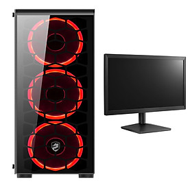 Máy tính Gaming cho Game thủ chơi Games chuyên nghiệp 4TechGM05 2019 trọn bộ Full Box kèm màn 24inch Full HD chiến mọi trò chơi hay đòi cấu hình cao Pubg pc, mobile, GTA5, fifa, pes maxsetting tất cả các Game phổ thông LOL, Dota, cf. - Hàng Chính Hãng.