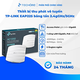 Mua Thiết bị thu phát vô tuyến TP-LINK EAP225 băng tần 2.4GHz / 5GHz - Hàng chính hãng