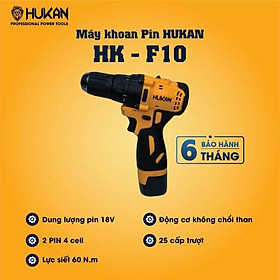 MÁY KHOAN PIN 60NM F10 HUKAN (2 PIN ) - HÀNG CHÍNH HÃNG