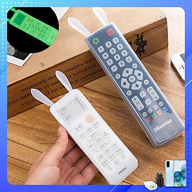 Mua Set bọc điều khiển ti vi máy lạnh chất liệu silicon hình tai thỏ