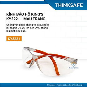 Mua Kính bảo hộ King s KY2221  kính trắng chống bụi đi đường  che mặt đa năng  chống tia uv  nhập khẩu chính hãng - Thinksafe