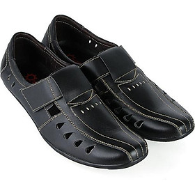 Giày rọ nam Huy Hoàng da bò màu đen size