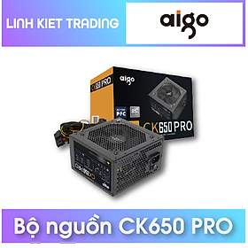 Mua Nguồn Máy Tính AIGO CK650 PRO Công Suất Thực 650W Hỗ trợ mainboard 2 CPU Bảo hành 36 tháng - Hàng Chính Hãng