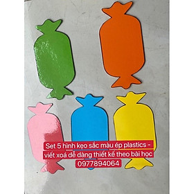 Set 5 thanh kẹo ép plastics sẵn nam châm