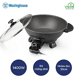 Mua Chảo điện WestingHouse WKSK3010 Nhôm đúc chống dính size 30cm công suất 1400W - Hàng chính hãng Mỹ