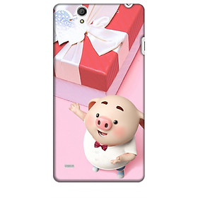 Ốp lưng dành cho điện thoại SONY C4 Heo Con Đòi Quà
