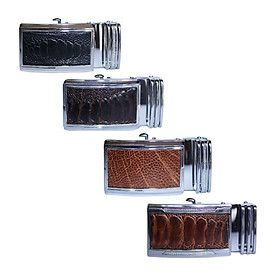 Đầu khóa da đà điểu Huy Hoàng 3,5P đầu trắng màu đen, nâu đất, vàng bò, nâu đỏ HT9401-02-03-04