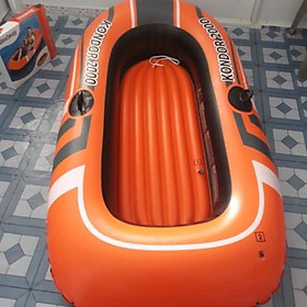 Thuyền hơi bơm hơi, thuyền dã ngoại, thuyền giá rẻ dùng cho 1 người lớn. Trọng tải 200kg TẶNG kèm bơm hơi. Kích thước thuyền là 1.55m x 0.93m