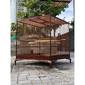 KHUNG LỒNG CHIM TỰ RÁP HOA VĂN TÀU