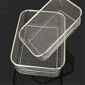 Mua Rổ lưới inox 304 đựng thức ăn chiên   ráo rau củ dày dặn sáng bóng cao cấp