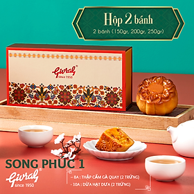 Hộp Bánh Trung Thu Givral Song Phúc 1(250gr)