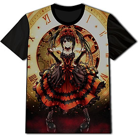 Áo phong teen , Áo thun đen in hình Anime Date A Live - Kurrumi - Unisex phù hợp cho Nam Nữ, vải thun lạnh siêu mát khi đi tham gia các lễ hội Cosplay