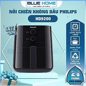Mua Nồi chiên không dầu PHILIPS HD9200/90  4.1Lit - 1400W  Hàng Chính Hãng
