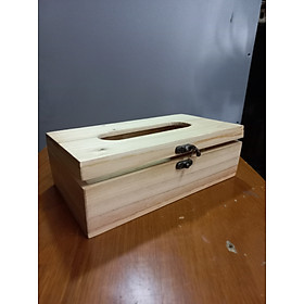 Mua Hộp gỗ thông chữ nhật đựng khăn giấy.