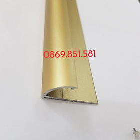 Mua Nẹp nhôm ốp góc tròn YC10  Nẹp nhôm YC12  Nẹp nhôm bo góc tròn màu vàng mờ hàng dày 1li
