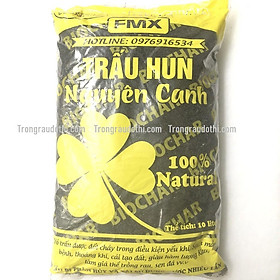 Mua Trấu hun nguyên cánh túi 10 lít (khoảng 1.5kg) trộn đất trồng rau  hoa  cây cảnh ... cung cấp kali tự nhiên cho cây