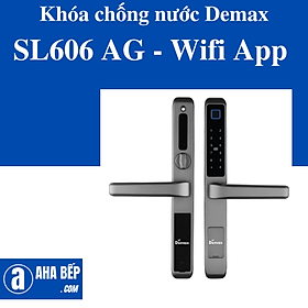 Khóa cửa chống nước Demax SL606 AG - Wifi App. Hàng Chính Hãng