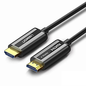 Mua Cáp tín hiệu HDMI 2.0 Sợi Quang Hỗ Trợ 4K@60Hz HDR Cao Cấp dài 60M màu đen UGREEN HD50220Hd132 Hàng chính hãng